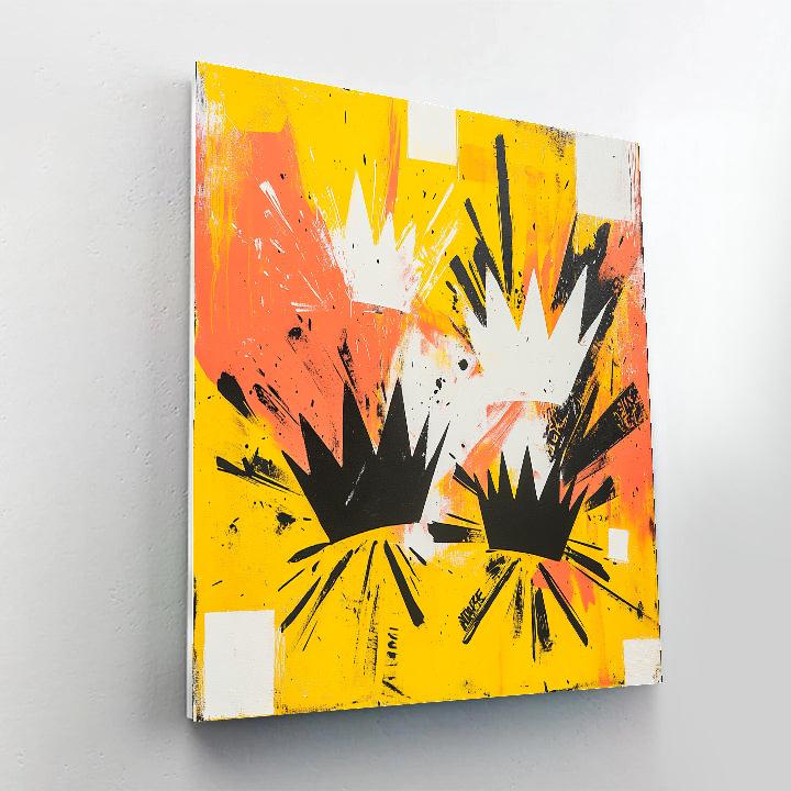 Jean-Michel Basquiat Inspired Crowned Void Symphony Painting by numbers kit