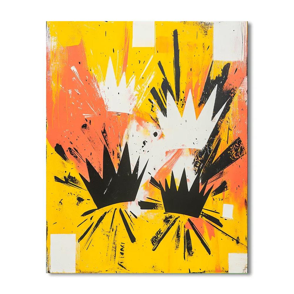 Jean-Michel Basquiat Inspired Crowned Void Symphony Painting by numbers kit