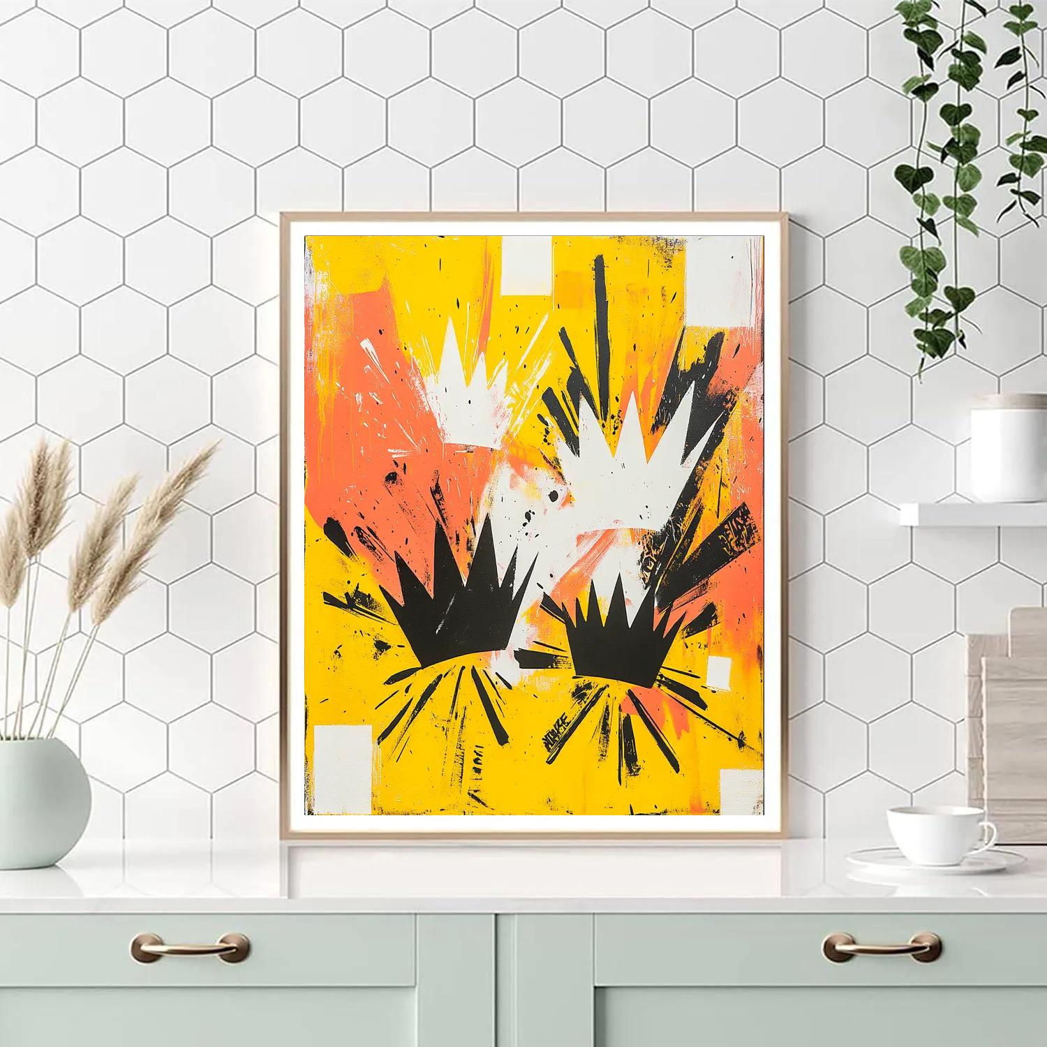 Jean-Michel Basquiat Inspired Crowned Void Symphony Painting by numbers kit