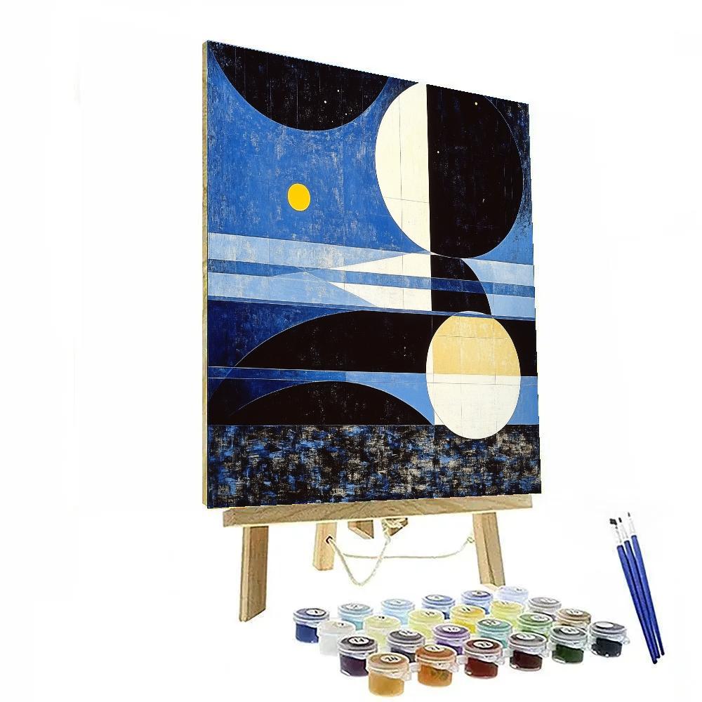 Kazimir Malevich Inspired Primary Orbit Composition Painting by numbers kit