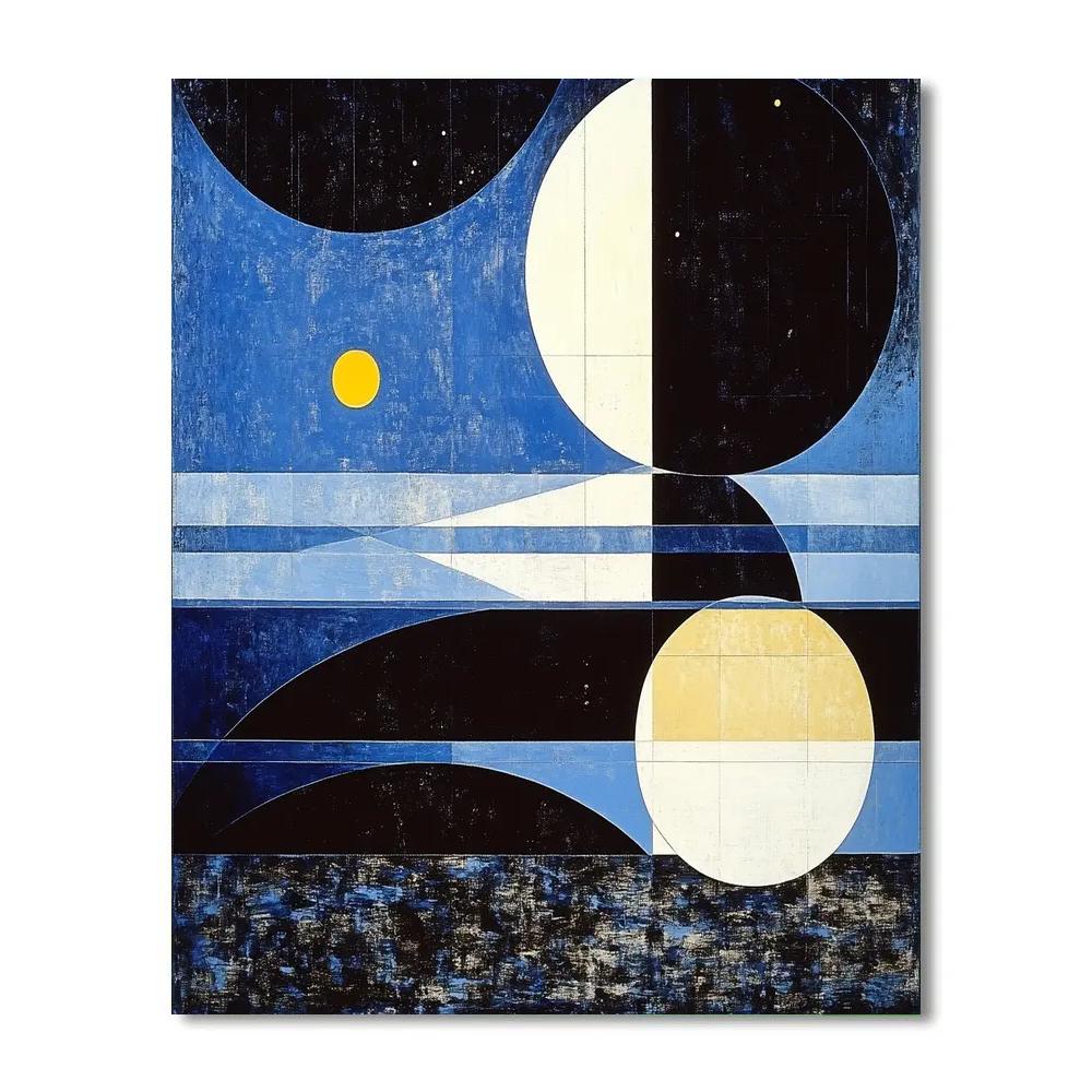 Kazimir Malevich Inspired Primary Orbit Composition Painting by numbers kit
