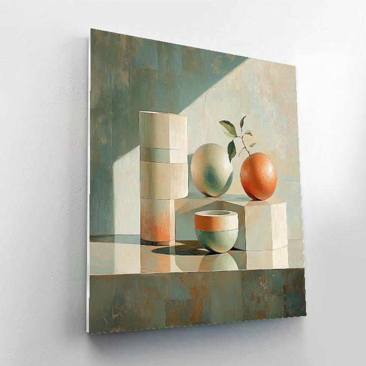 Paul Cézanne Inspired Still Life Of Abstract Fruit Planes Paint by numbers kits