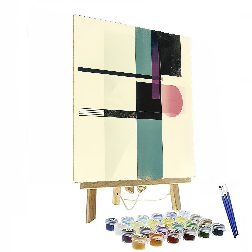 Kazimir Malevich Inspired Void And Prism Study DIY paint by numbers