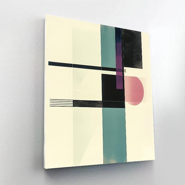 Kazimir Malevich Inspired Void And Prism Study DIY paint by numbers