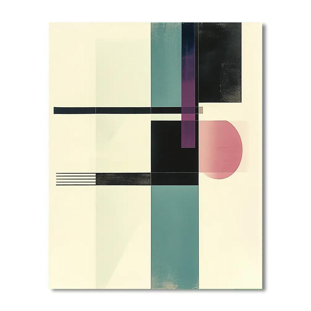 Kazimir Malevich Inspired Void And Prism Study DIY paint by numbers