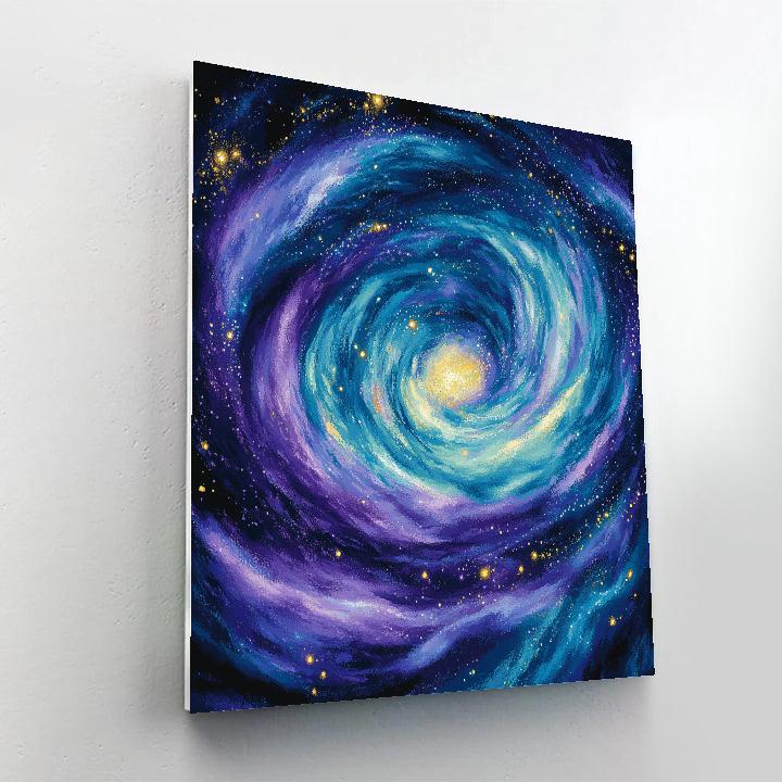 Georges Seurat Inspired Cosmic Kaleidoscope Painting by numbers kit