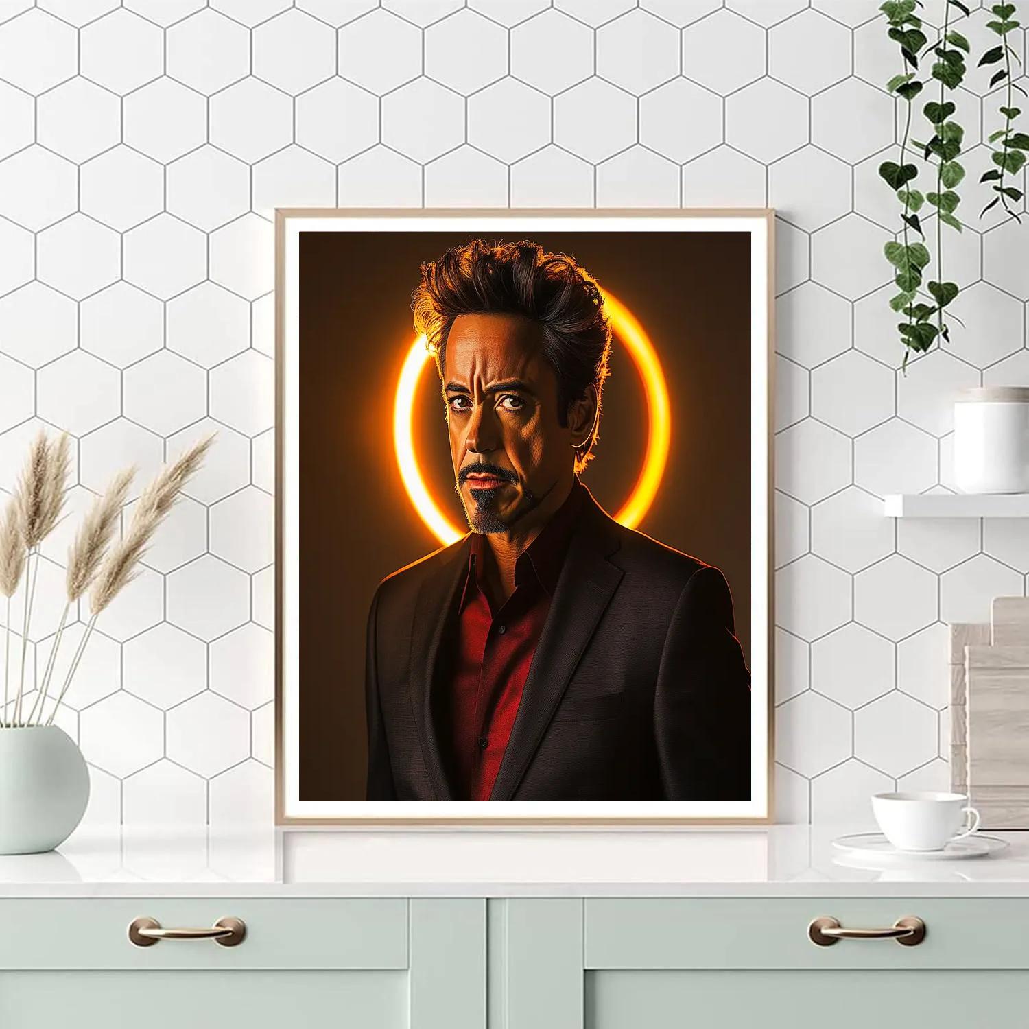 Robert Downey Jr.: Forging The Iron Mind Of Tony Stark Number painting