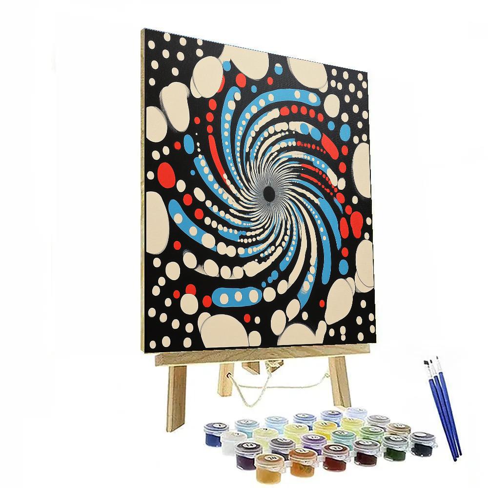 Yayoi Kusama Inspired Cosmic Loop Painting by numbers kit