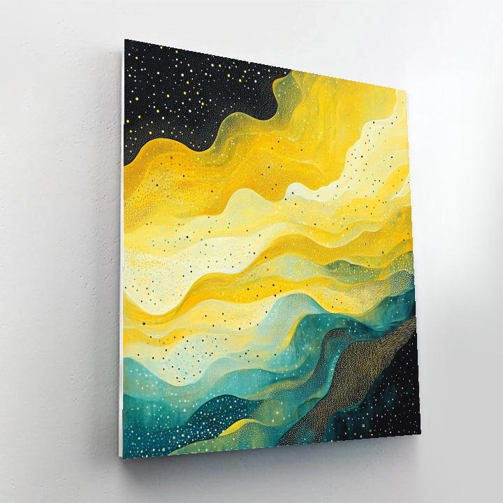 Yayoi Kusama Inspired Nebula Of Polka Dots painting number kit