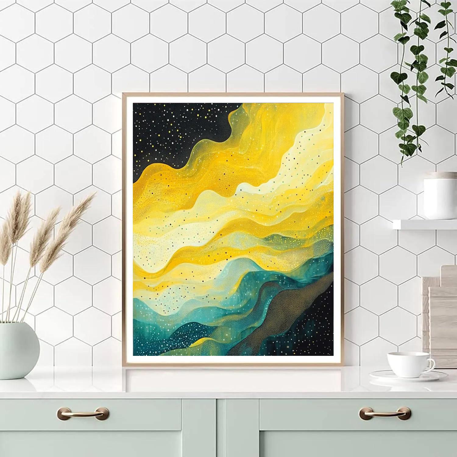 Yayoi Kusama Inspired Nebula Of Polka Dots painting number kit