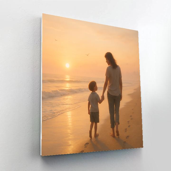 Sunrise Stroll With Mom painting number kit