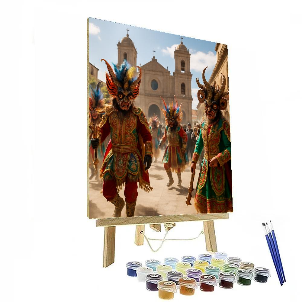 Carnaval De Oruro Religious Parade paint by number