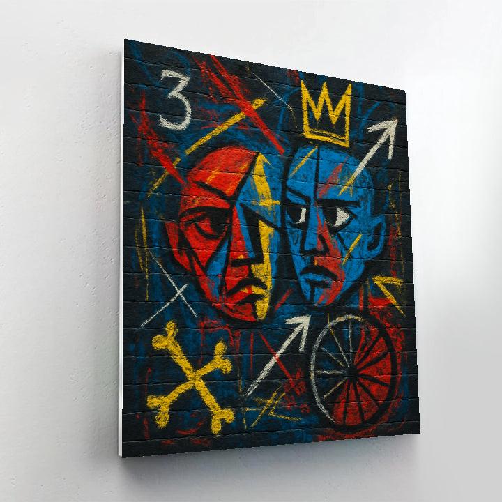 Basquiat Street Pulse Painting by numbers kit