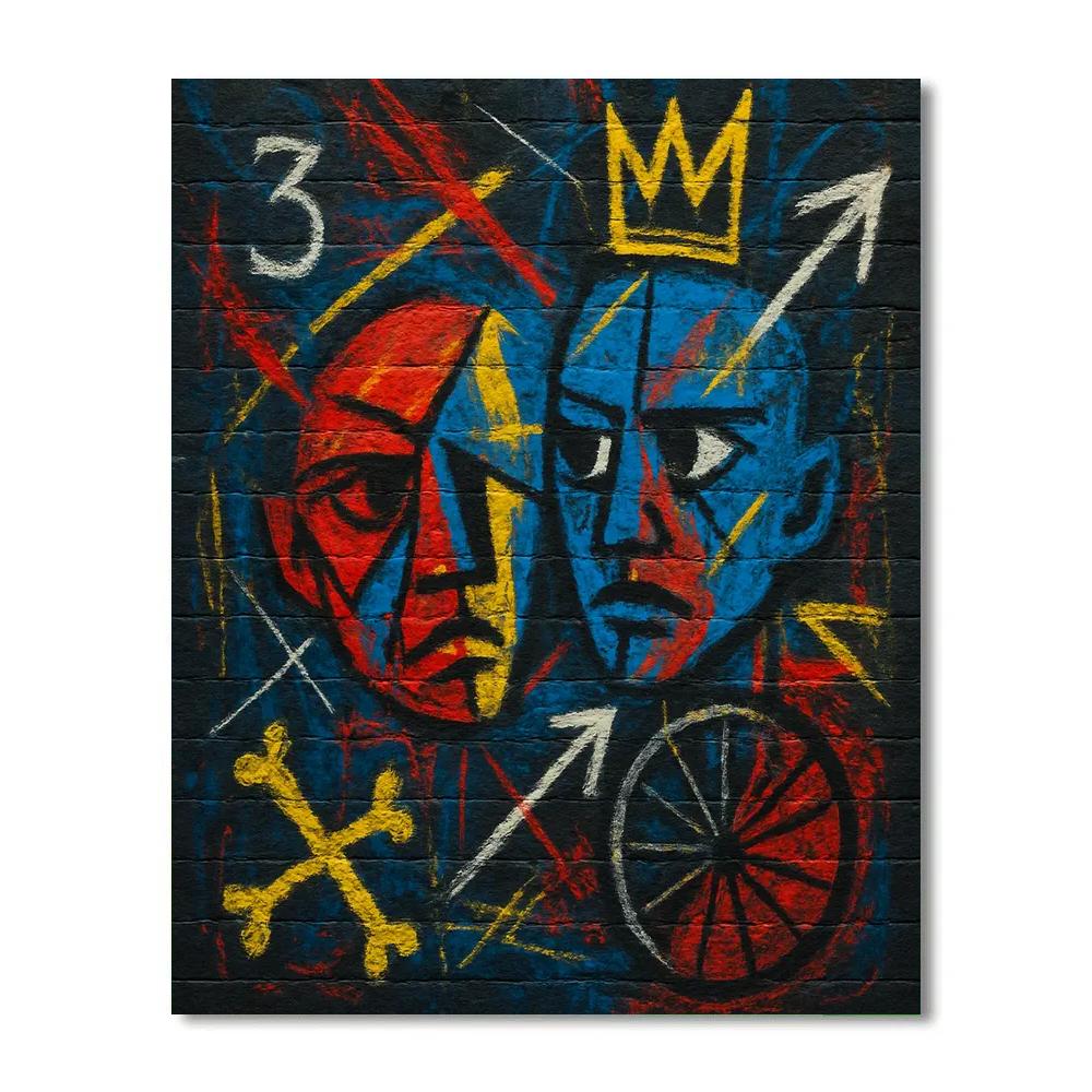 Basquiat Street Pulse Painting by numbers kit