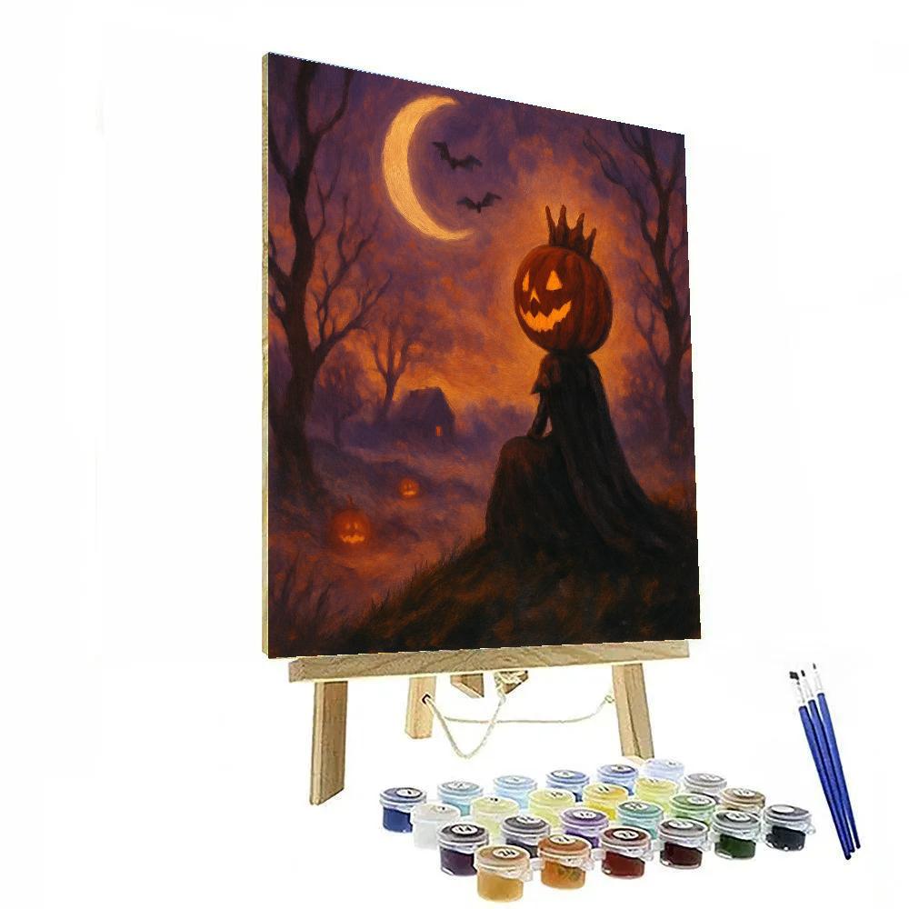 Moonlit Pumpkin Hill Paint by numbers kits