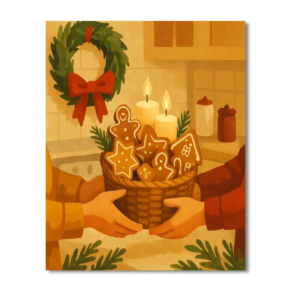 Bakers Bright Basket Numbered painting kits