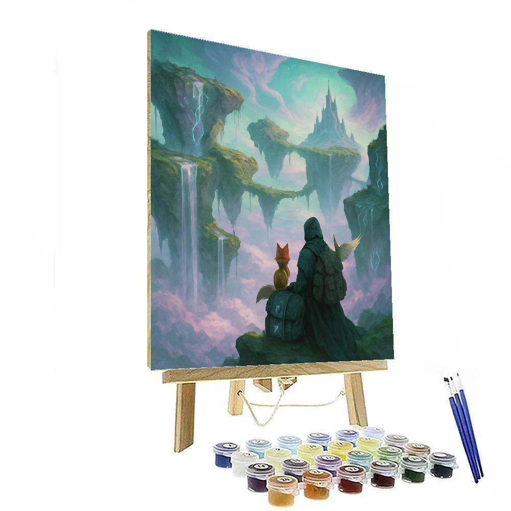Fantasy Sky Isles paint by numbers