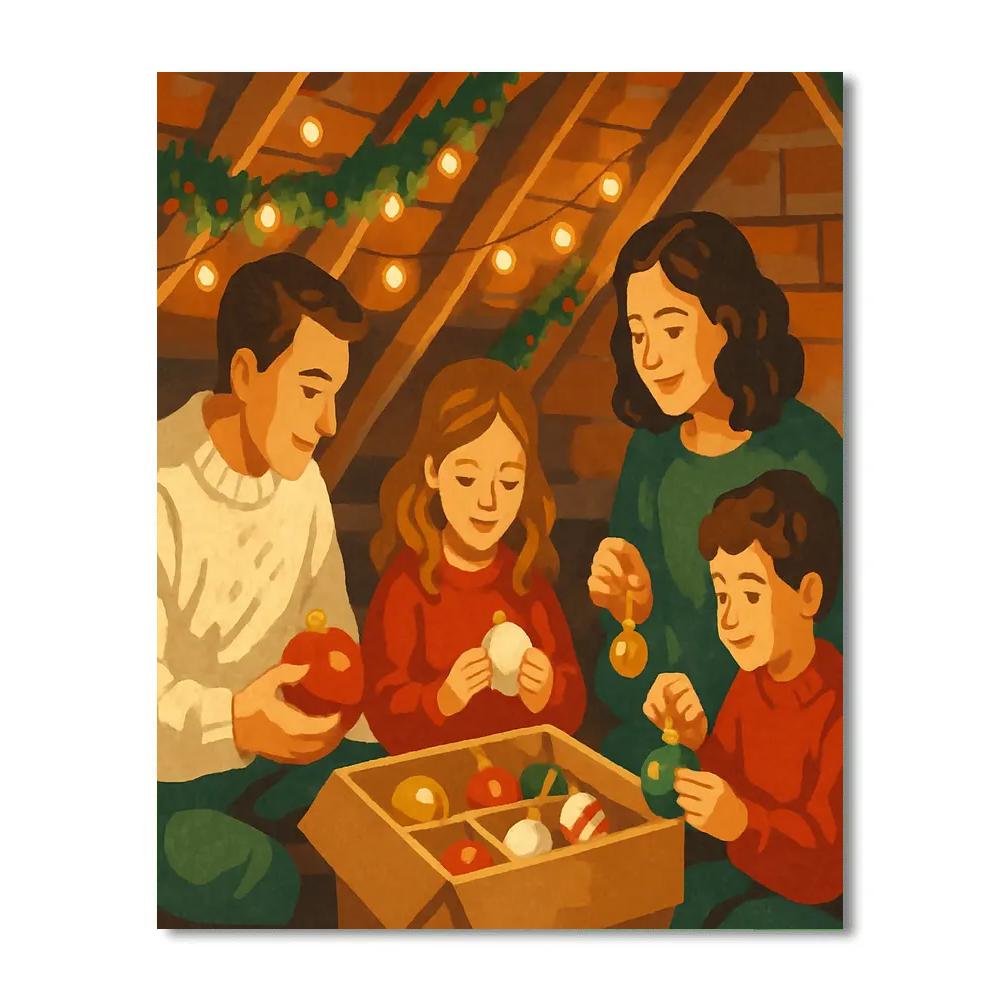Twinkling Attic Treasures Paint by numbers kits