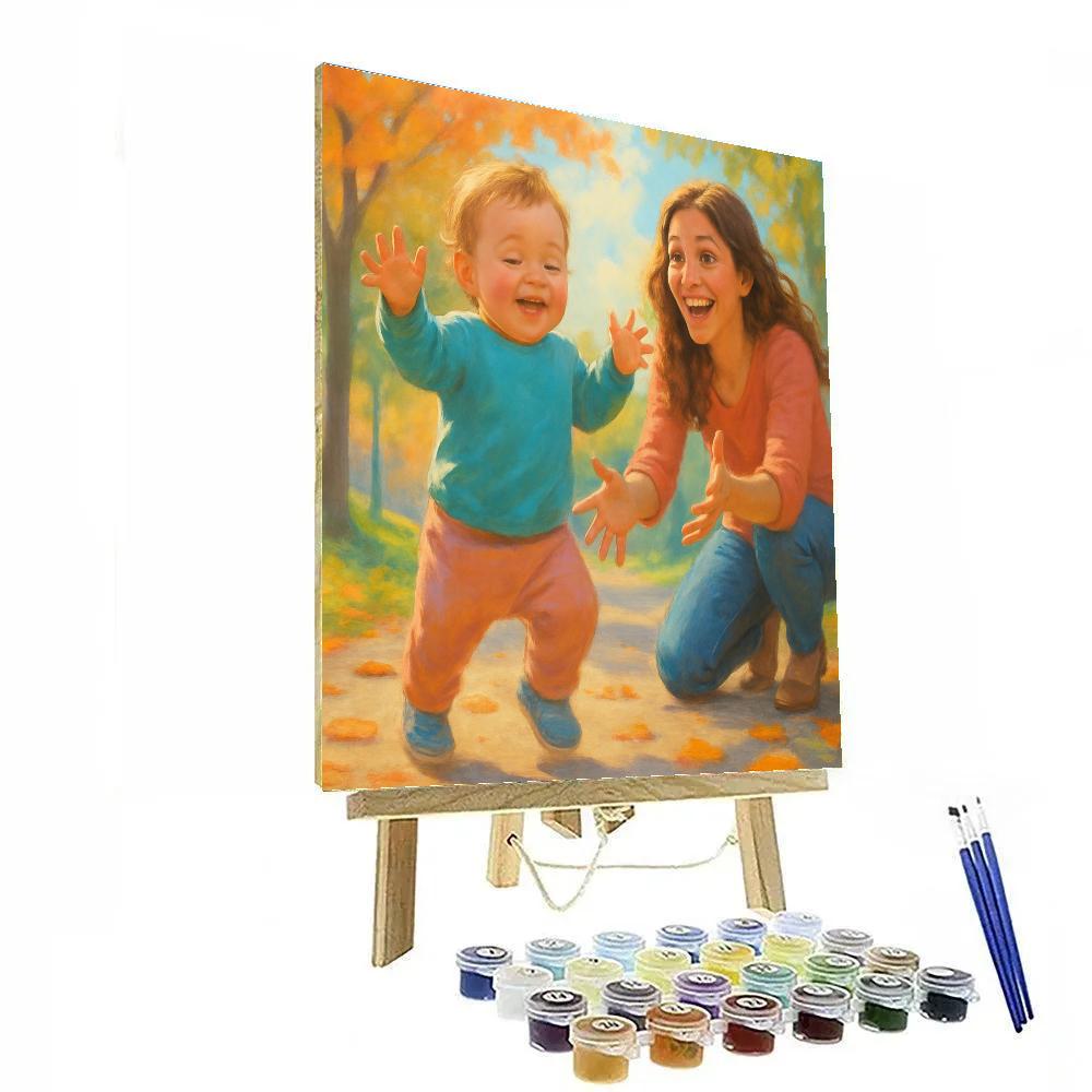 First Steps Guided By Mother painting number kit