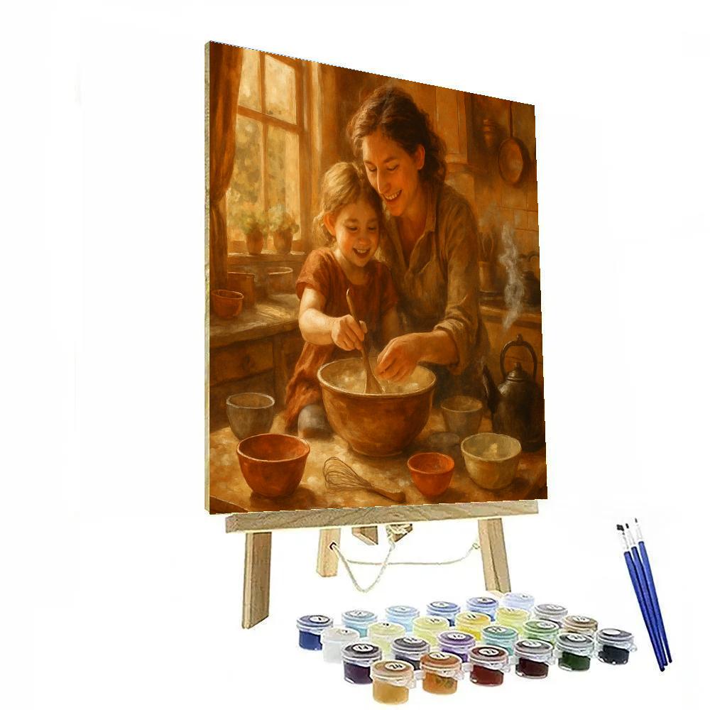 Cooking Together With Mom painting number kit