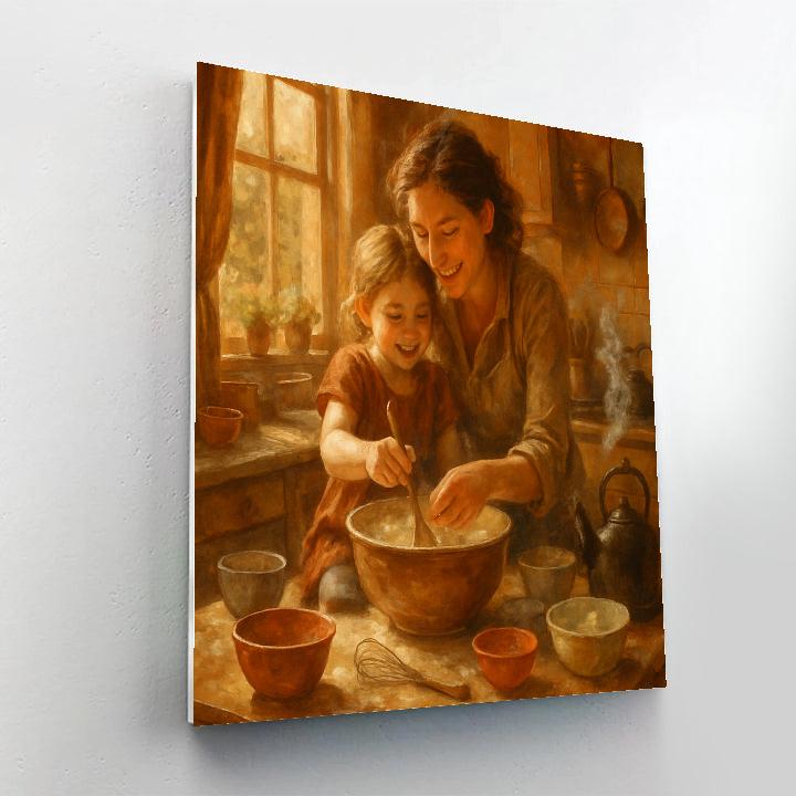 Cooking Together With Mom painting number kit