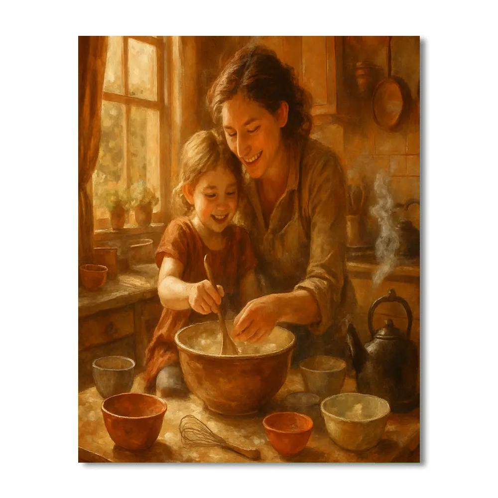 Cooking Together With Mom painting number kit