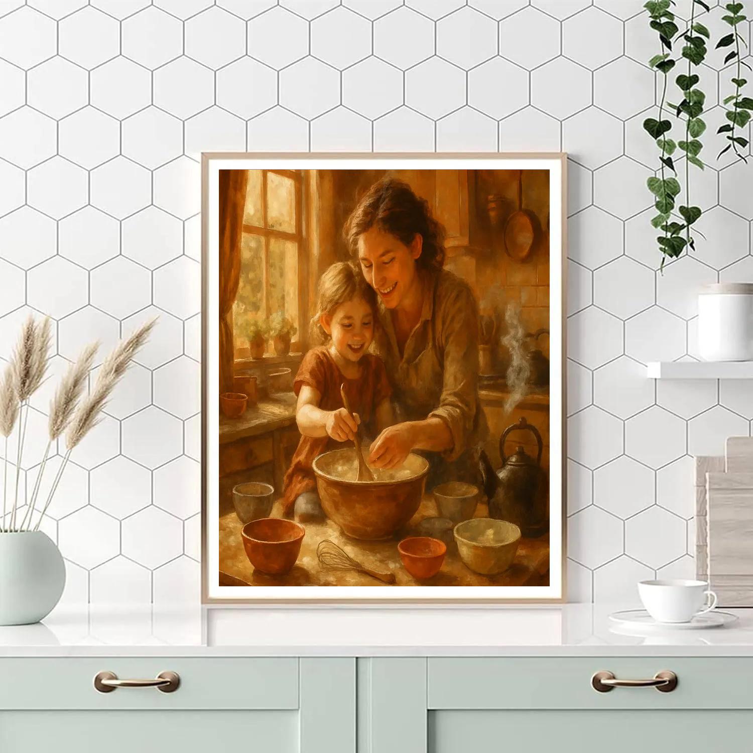 Cooking Together With Mom painting number kit
