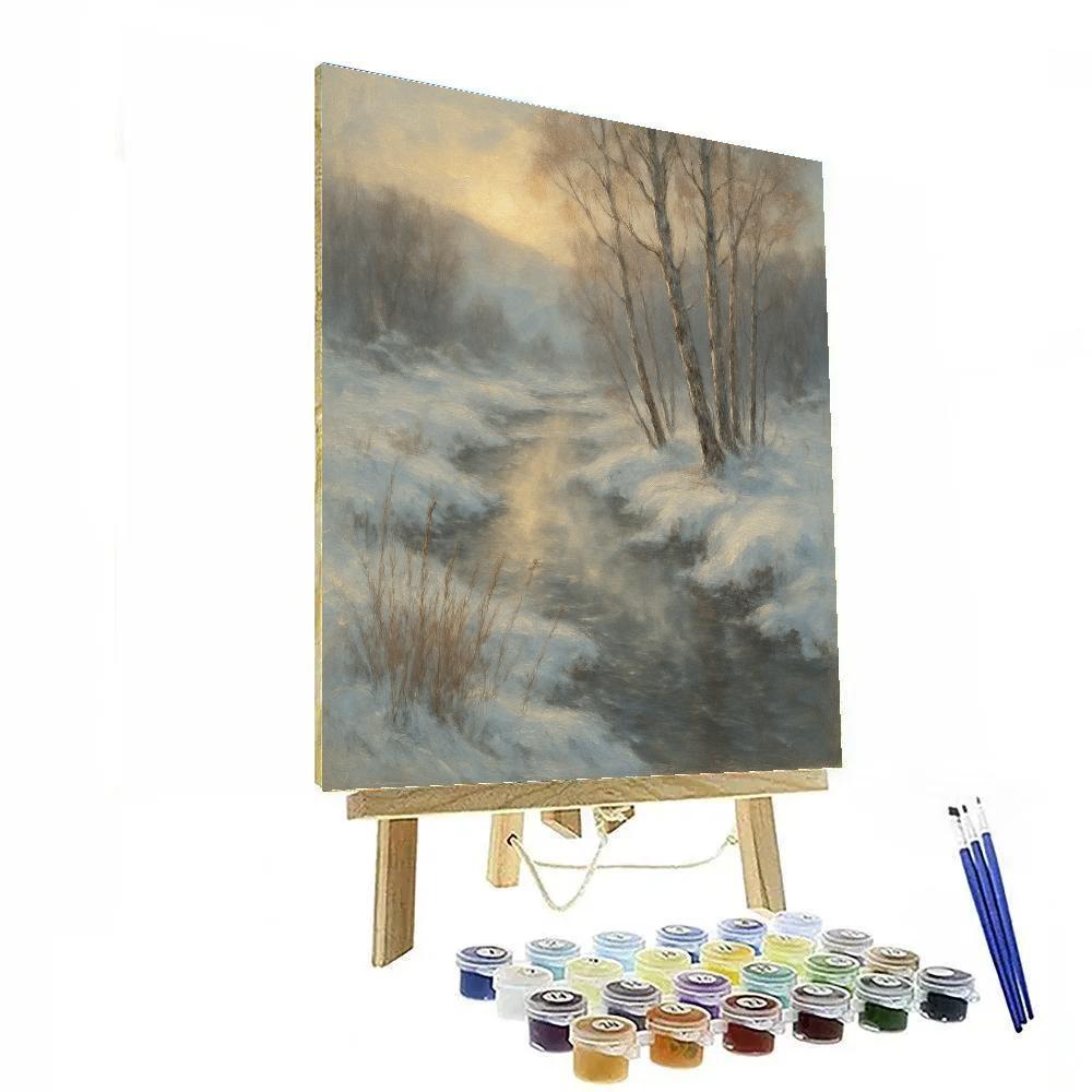 Whispering Creek In Frost Number painting