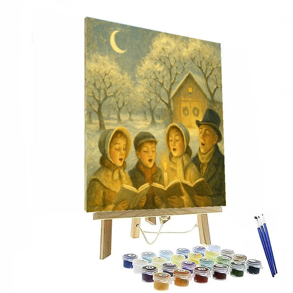 Moonlit Caroling Orchard Paint by numbers kits