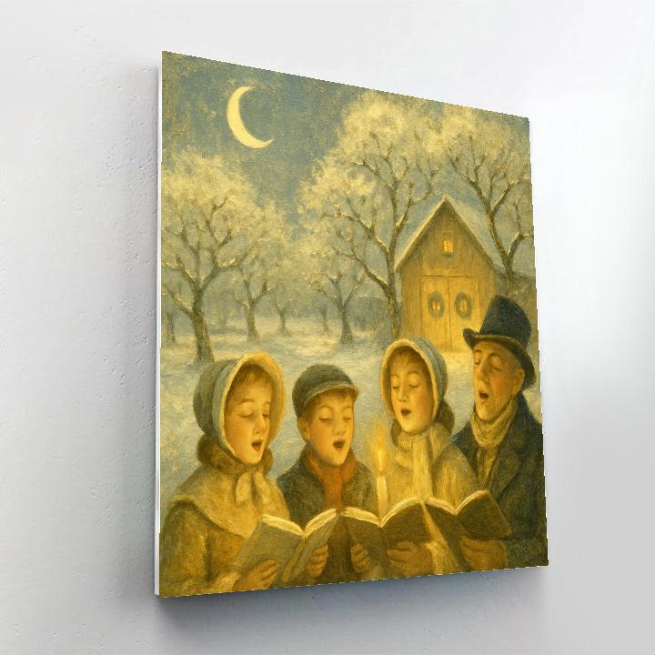 Moonlit Caroling Orchard Paint by numbers kits