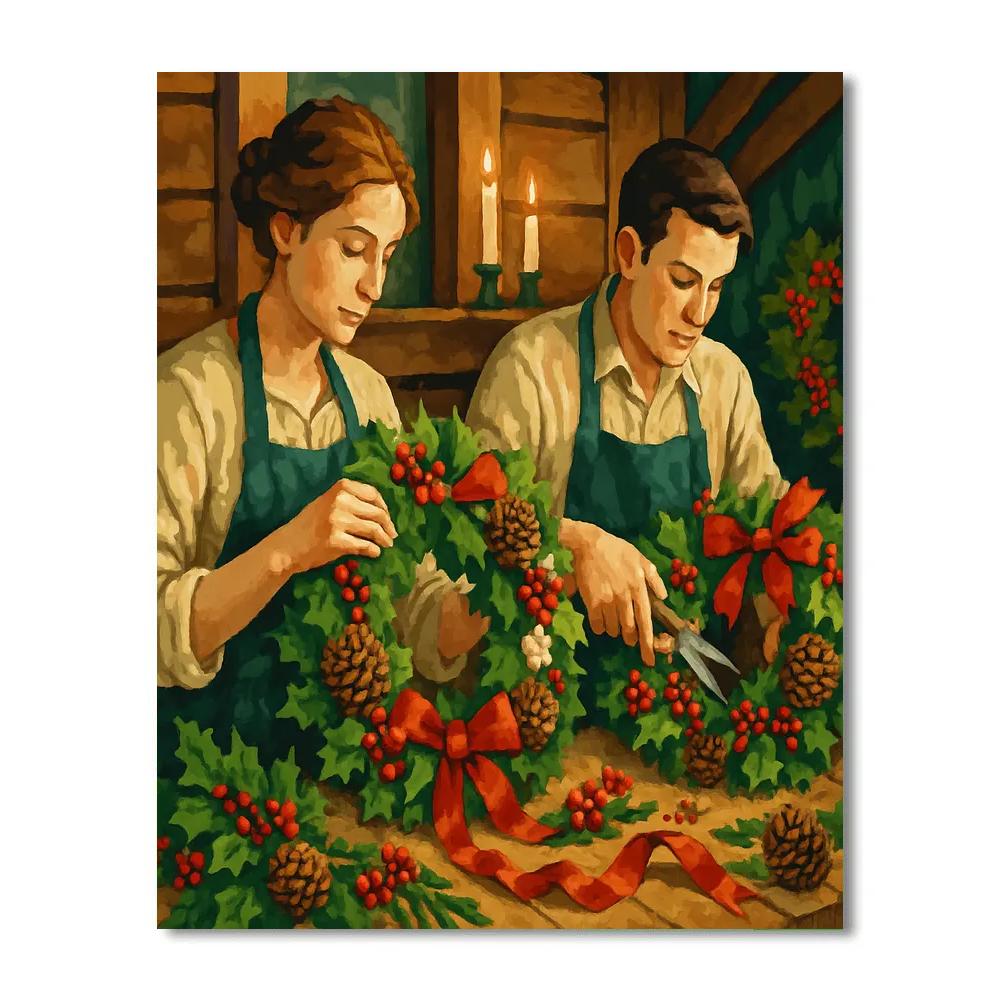 Wreathmakers Workshop paint by color