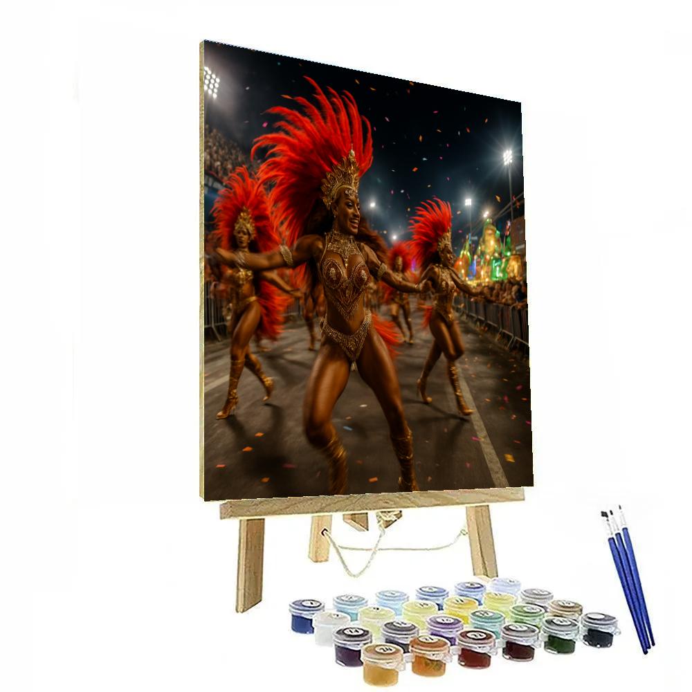 Rio Carnival Night With Sparkling Samba Dancers DIY paint by numbers