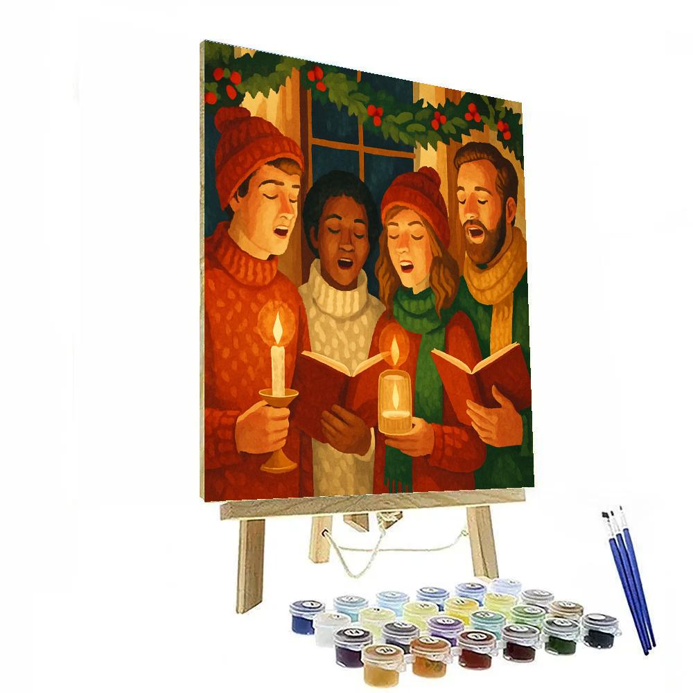 Cozy Candlelight Chorus Numbered painting kits