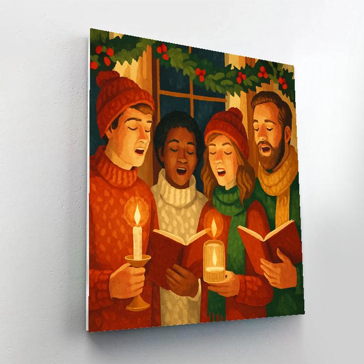 Cozy Candlelight Chorus Numbered painting kits