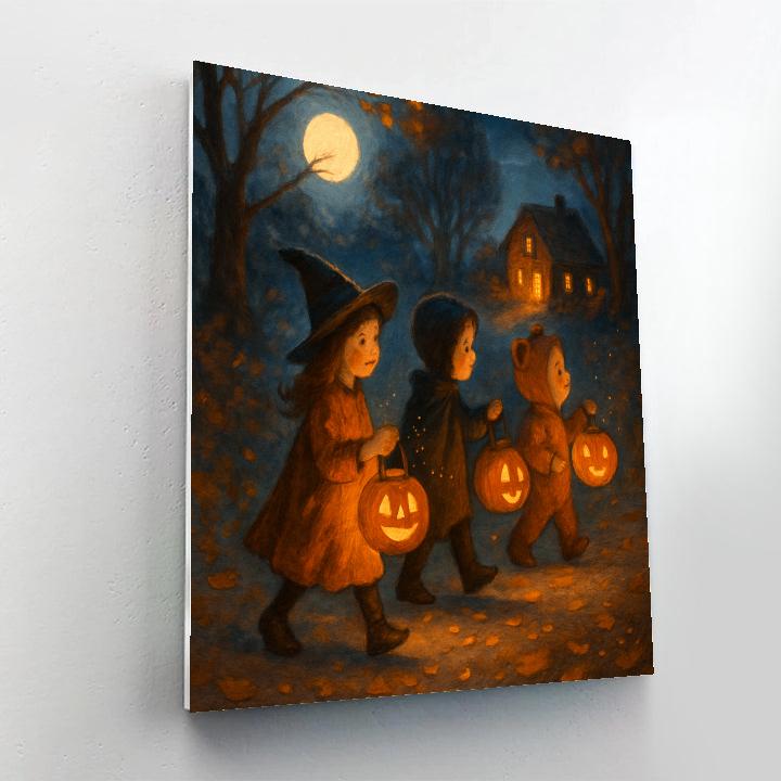 Harvest Moon Lantern Parade Painting by numbers kit
