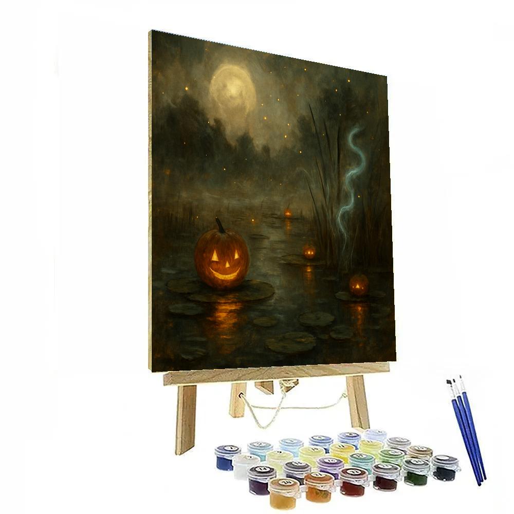 Enchanted Pumpkin Marsh Numbered painting kits