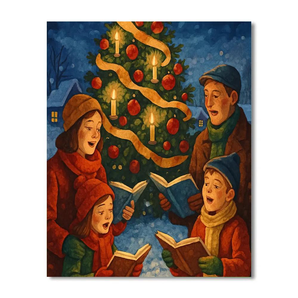 Tidings By Twilight Tree painting number kit