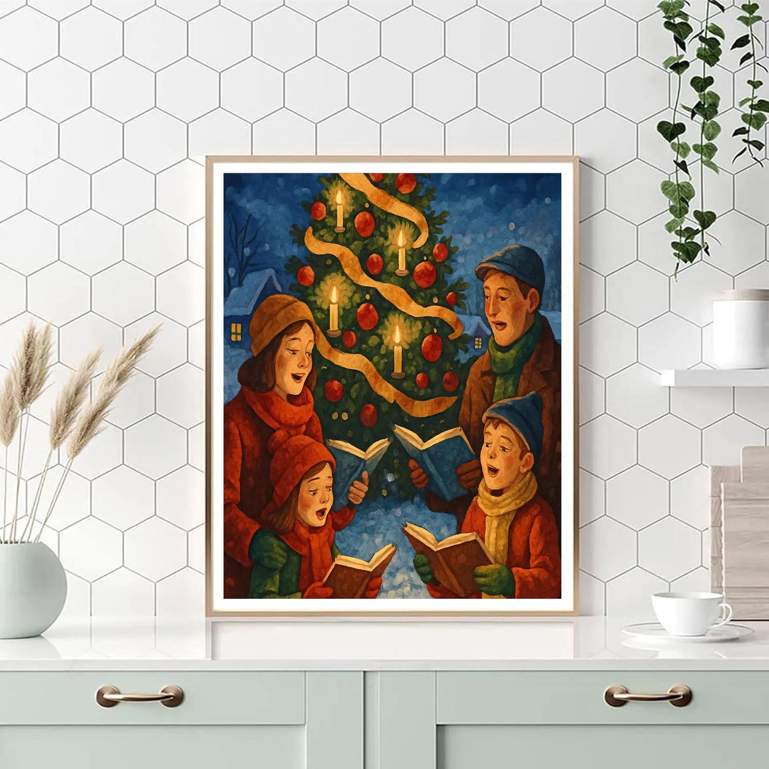 Tidings By Twilight Tree painting number kit