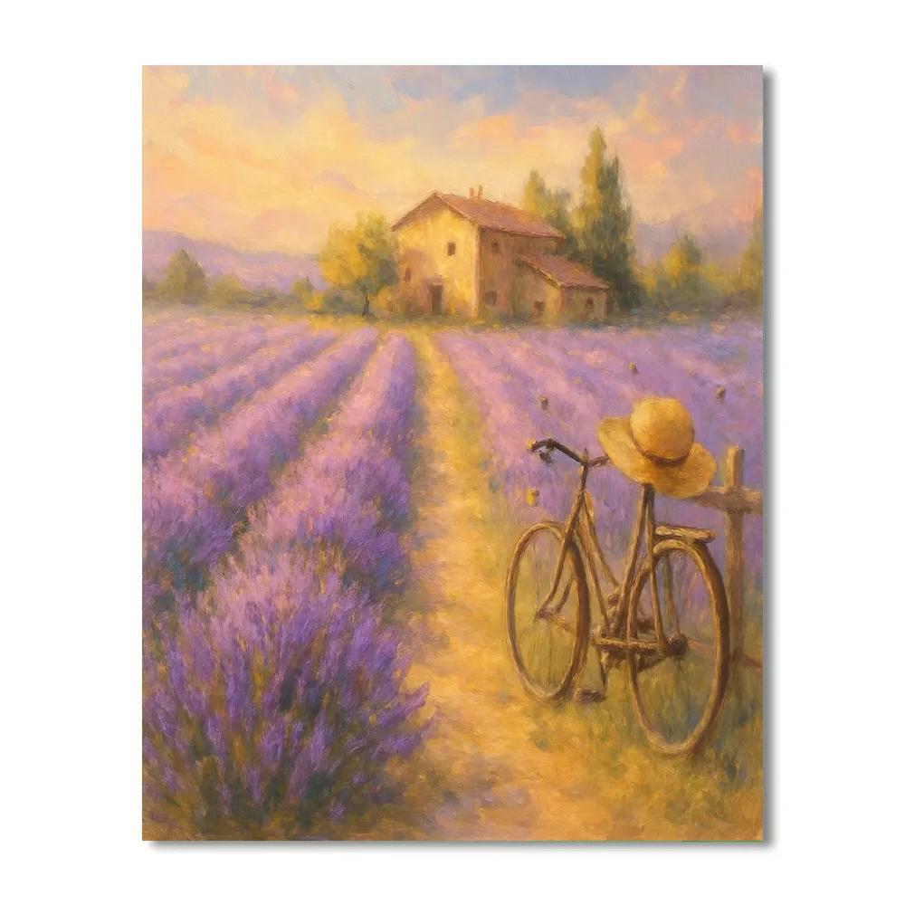 Lavender Field Daydream Numbered painting kits