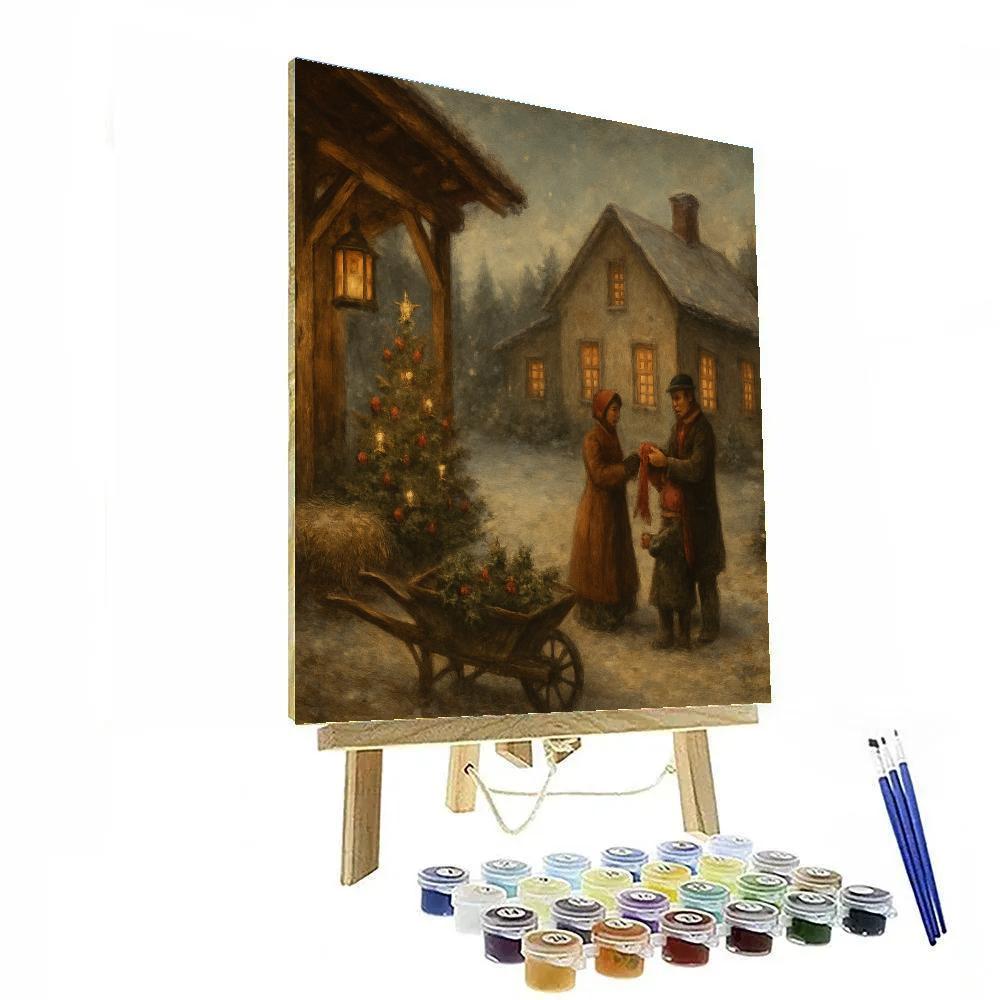 Festive Farmhouse Eve Paint by numbers kits