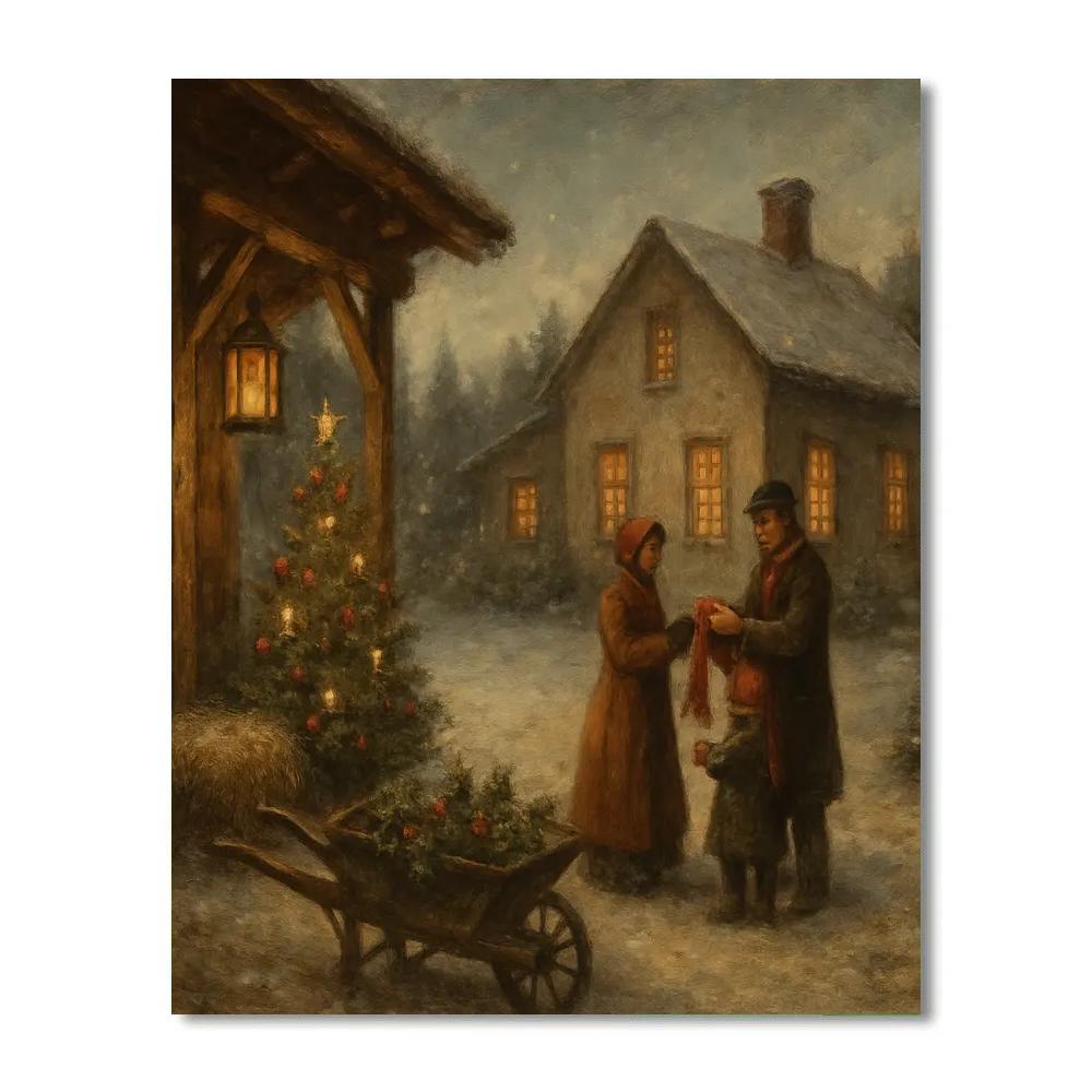 Festive Farmhouse Eve Paint by numbers kits