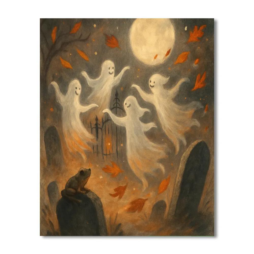 Autumn Graveyard Waltz paint by numbers