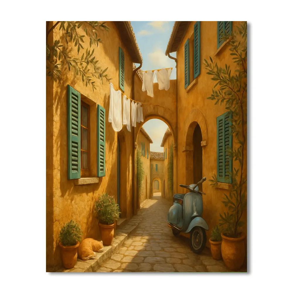 Italy Golden Alley Paint by numbers kits