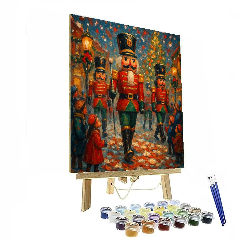Nutcracker Parade Square Painting by numbers kit