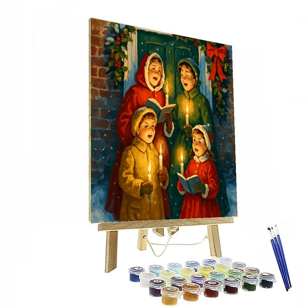 Caroling By Candlelight paint by color