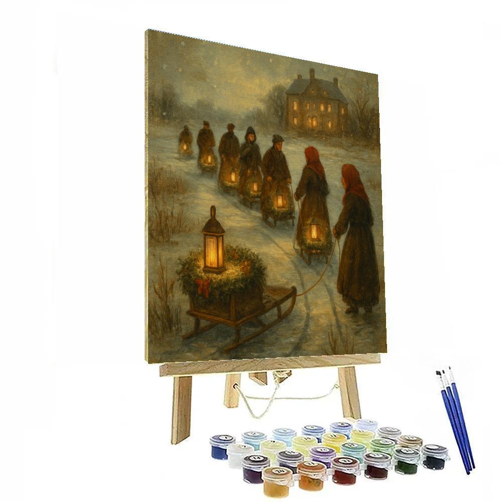 Christmas Lantern Convoy DIY paint by numbers