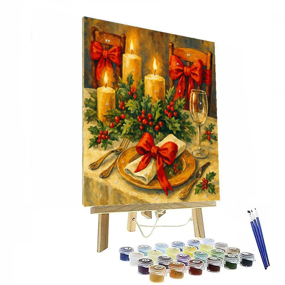 Ribbon-Wrapped Feast paint by numbers