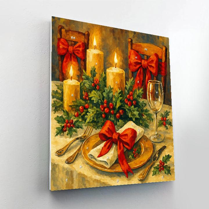 Ribbon-Wrapped Feast paint by numbers