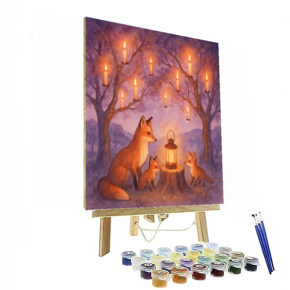 Twilight Orchard Of Candles painting number kit