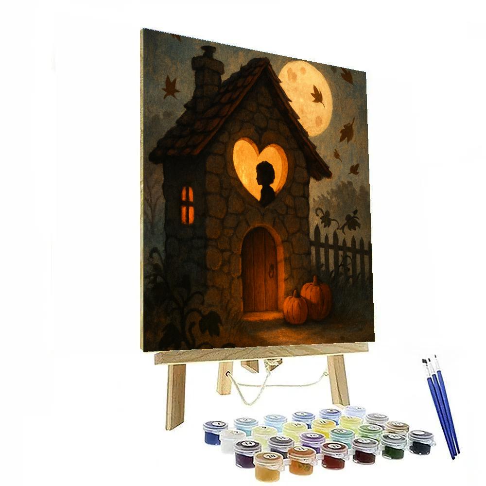 Hollow Window Cottage Numbered painting kits